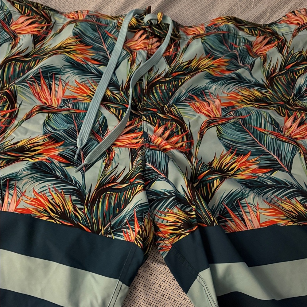 🏝️ OP OCEAN PACIFIC TROPICAL BOARD SHORTS SWIMWEAR MEN’S 3X 48-50 NEW!